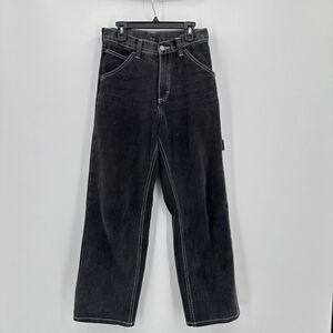 J. Galt Shanghai Carpenter Pants Womens S Black Straight Leg Streetwear‎ Grunge